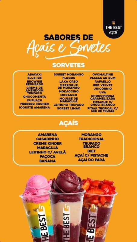 The Best Açaí - Açaiteria e Sorveteria em Alto da Rua XV, Curitiba/PR - Foto 3