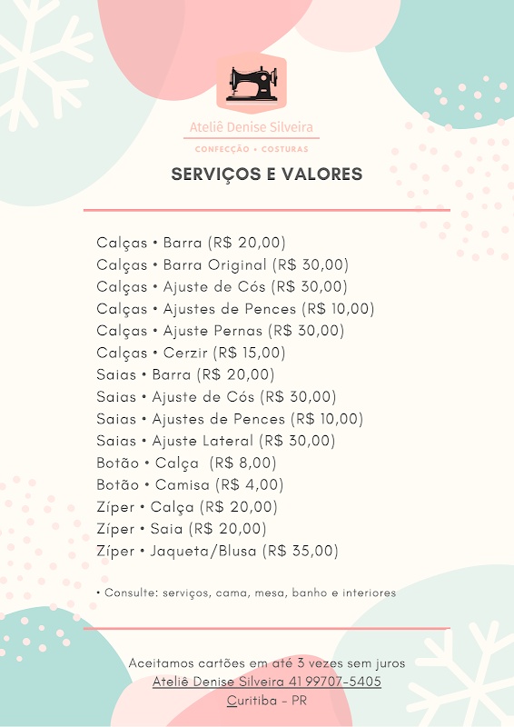 Foto 6 de Ateliê Denise Silveira - Costura e Reformas