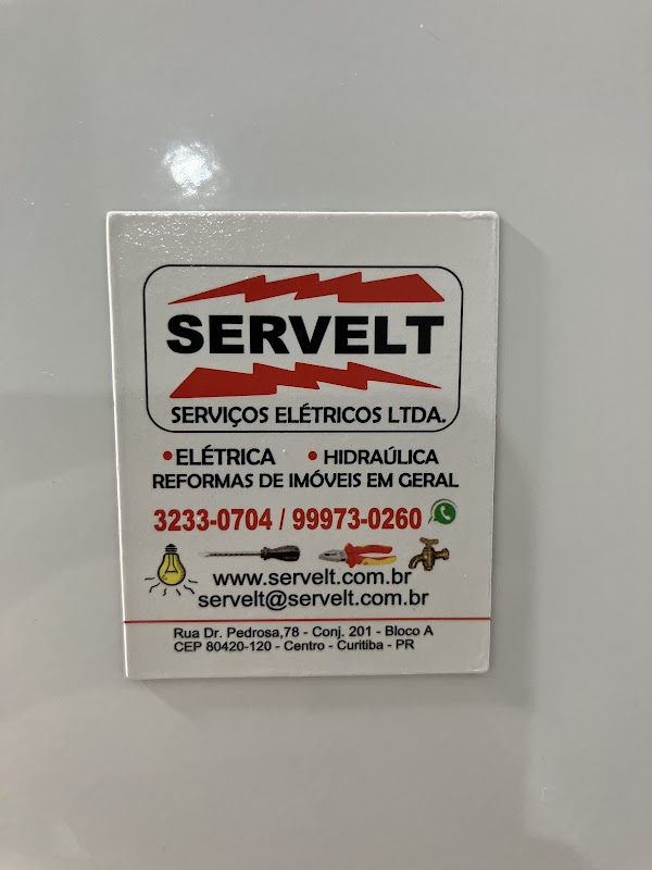 SERVELT - Serviços Elétricos e Hidráulicos Ltda. - Eletricista em Centro, Curitiba/PR - Foto 2