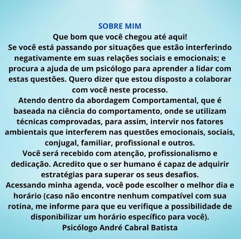 André Cabral Batista Psicólogo - Psicologia em Centro, Curitiba/PR - Foto 3